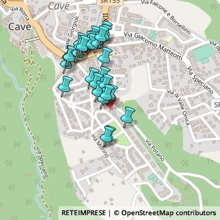 Mappa Via G. Cirioni, 00033 Cave RM, Italia (0.22069)