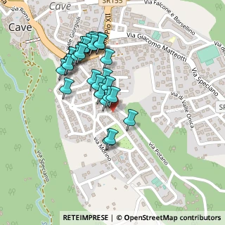 Mappa Via G. Cirioni, 00033 Cave RM, Italia (0.22897)