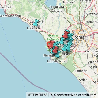 Mappa Via delle Fissurelle, 00054 Focene RM, Italia (9.976)