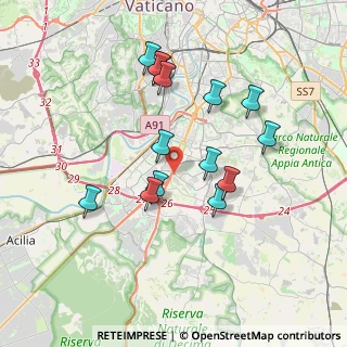 Mappa Viale Carlo Levi, 00144 Roma RM, Italia (3.61214)