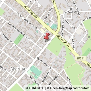 Mappa Via della Stazione di Ciampino, 30, 00118 Roma, Roma (Lazio)