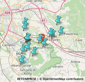 Mappa SP 216, 00030 San Cesareo RM, Italia (6.61933)