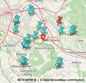 Mappa SP 216, 00030 San Cesareo RM, Italia (9.205)