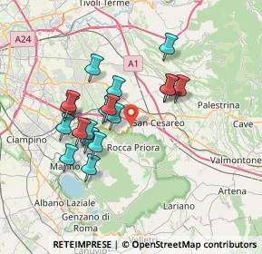 Mappa SP 216, 00030 San Cesareo RM, Italia (6.57722)