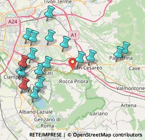 Mappa SP 216, 00030 San Cesareo RM, Italia (9.704)