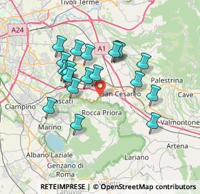 Mappa SP 216, 00030 San Cesareo RM, Italia (6.627)
