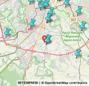 Mappa Via Giuseppe Lipparini, 00143 Roma RM, Italia (5.9965)