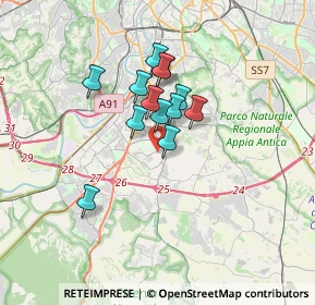 Mappa Via Giuseppe Lipparini, 00143 Roma RM, Italia (2.56846)