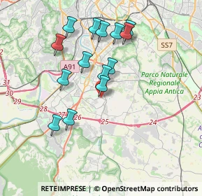 Mappa Via Giuseppe Lipparini, 00143 Roma RM, Italia (3.67357)