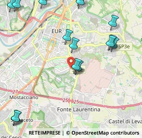 Mappa Via Giuseppe Lipparini, 00143 Roma RM, Italia (3.0595)
