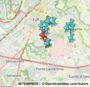 Mappa Via Giuseppe Lipparini, 00143 Roma RM, Italia (1.43462)