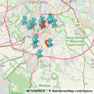 Mappa Via Orio Vergani, 00143 Roma RM, Italia (3.77077)