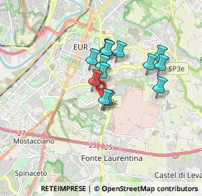 Mappa Via Silone Ignazio, 00143 Roma RM, Italia (1.38692)