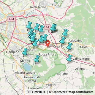 Mappa Via della Produzione, 00030 San Cesareo RM, Italia (6.7165)