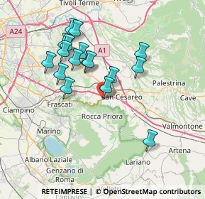 Mappa Via Giuseppe Garibaldi, 00030 Grottaferrata RM, Italia (7.27059)