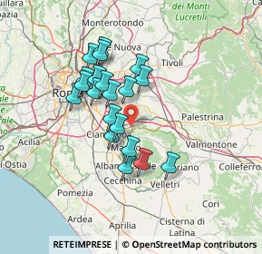 Mappa 00044 Frascati RM, Italia (11.9165)