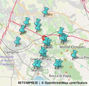Mappa 00044 Frascati RM, Italia (3.87474)