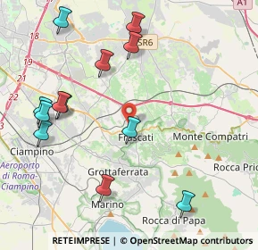Mappa 00044 Frascati RM, Italia (5.03583)