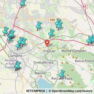 Mappa 00044 Frascati RM, Italia (6.39167)