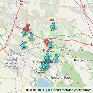 Mappa 00044 Frascati RM, Italia (3.8925)