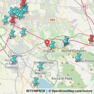 Mappa 00044 Frascati RM, Italia (6.9745)