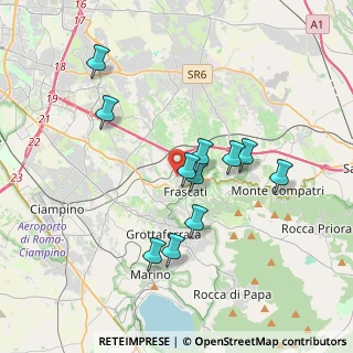 Mappa 00044 Frascati RM, Italia (3.48545)