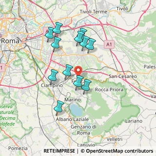 Mappa 00044 Frascati RM, Italia (7.06833)