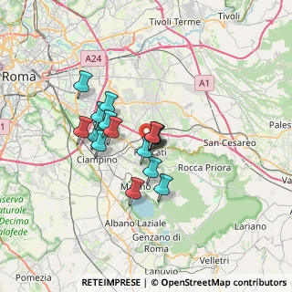 Mappa 00044 Frascati RM, Italia (5.03813)