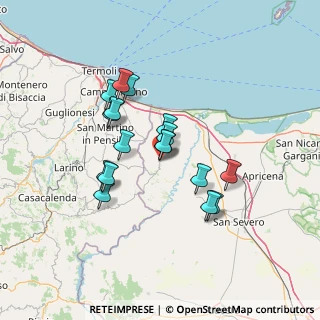 Mappa Via Carabiniere A. Lombardi, 71010 Serracapriola FG, Italia (11.95882)