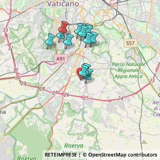 Mappa Via Achille Campanile, 00143 Roma RM, Italia (3.52846)