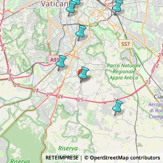 Mappa Via dei Lanciafiamme, 00143 Roma RM, Italia (6.67)
