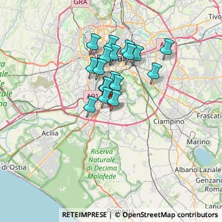 Mappa Via dei Lanciafiamme, 00143 Roma RM, Italia (5.82333)