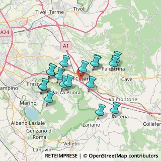 Mappa Via Colle di Fuori, 00030 San Cesareo RM, Italia (6.45118)