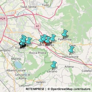 Mappa Via Colle di Fuori, 00030 San Cesareo RM, Italia (7.4065)