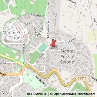 Mappa Viale Guglielmo Marconi, 3, 00040 Monte Porzio Catone, Roma (Lazio)