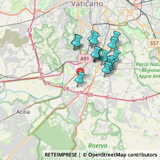 Mappa Via del Pianeta Mercurio, 00144 Roma RM, Italia (3.27625)