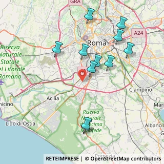 Mappa Via del Pianeta Mercurio, 00144 Roma RM, Italia (8.75727)