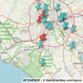 Mappa Via del Pianeta Mercurio, 00144 Roma RM, Italia (10.022)