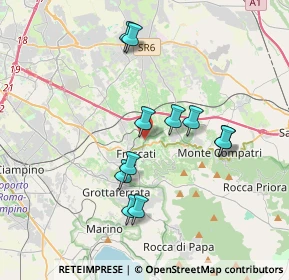 Mappa Vicolozzo di Spinetta, 00044 Frascati RM, Italia (3.54)
