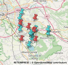 Mappa Vicolozzo di Spinetta, 00044 Frascati RM, Italia (5.60389)