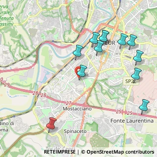 Mappa Via delle Costellazioni, 00144 Roma RM, Italia (2.51333)