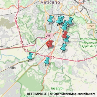 Mappa Via delle Costellazioni, 00144 Roma RM, Italia (3.88231)
