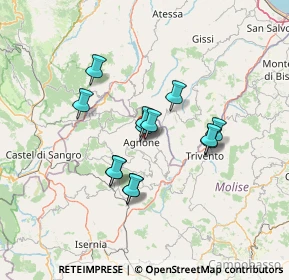 Mappa Viale Castelnuovo, 86081 Agnone IS, Italia (11.20923)