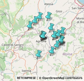 Mappa Viale Castelnuovo, 86081 Agnone IS, Italia (10.5865)