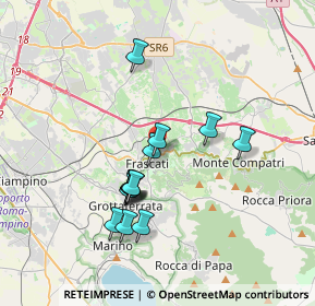 Mappa Via Frascati, 00044 Frascati RM, Italia (3.35)