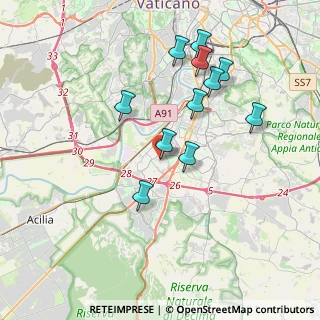 Mappa Via degli Astri, 00144 Roma RM, Italia (3.83909)