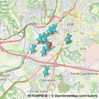 Mappa Via degli Astri, 00144 Roma RM, Italia (1.30182)
