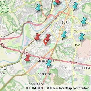 Mappa Via degli Astri, 00144 Roma RM, Italia (2.96833)