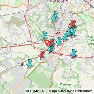 Mappa Via dell'Equitazione, 00144 Roma RM, Italia (3.7405)