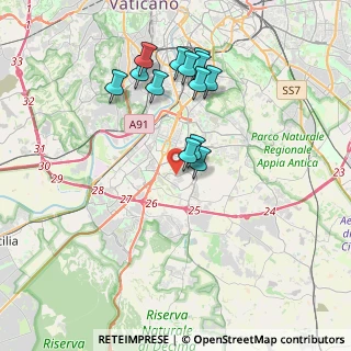 Mappa Via Tomaso Sillani, 00143 Roma RM, Italia (3.72923)